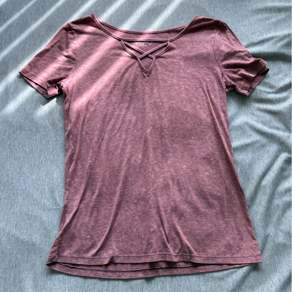 Short Sleeve Mauve Tee
